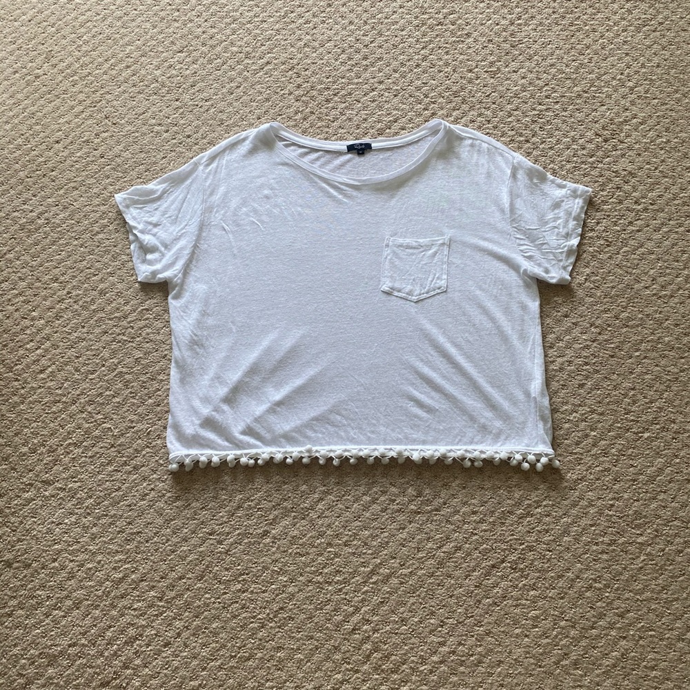 Rails Billie Tee With Pom Pom Fringe - image 2